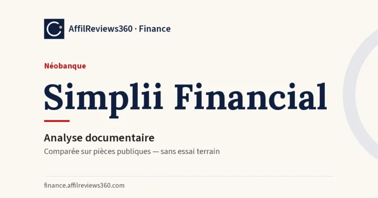 Simplii Financial — néobanque : analyse documentaire AffilReviews360