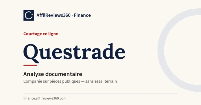 Questrade — courtage en ligne : analyse documentaire AffilReviews360