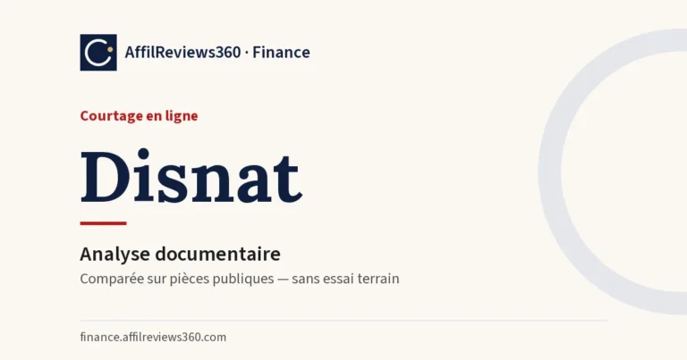 Disnat — courtage en ligne : analyse documentaire AffilReviews360